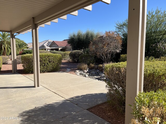 view of patio with a porch