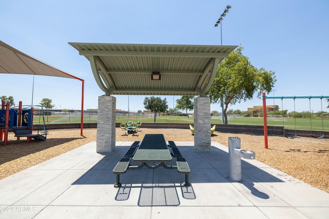 view of patio / terrace with a playground