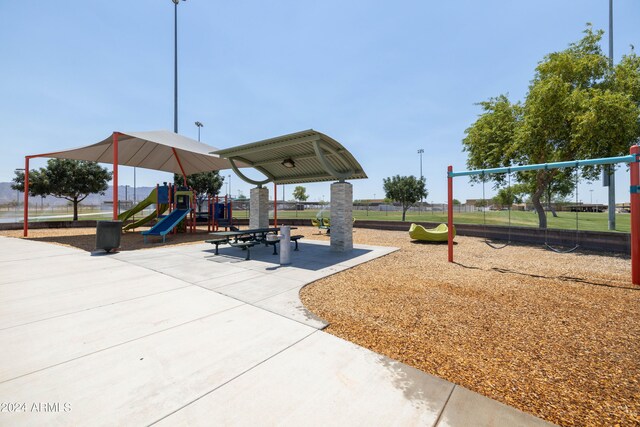 view of jungle gym