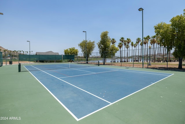 view of tennis court