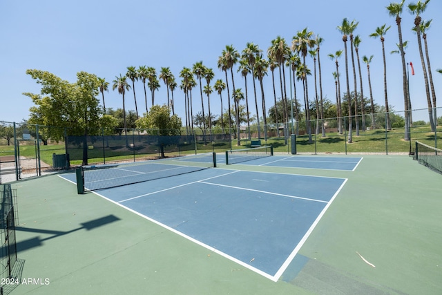 view of tennis court