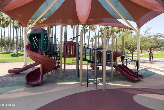 view of jungle gym