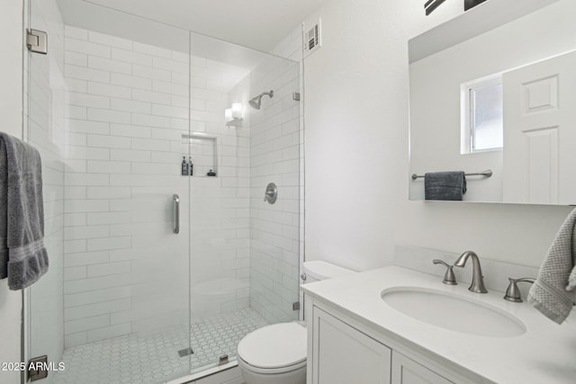 5119 E Shaw Butte Dr, Scottsdale, AZ 85254 - bathroom with toilet, a stall shower, and vanity