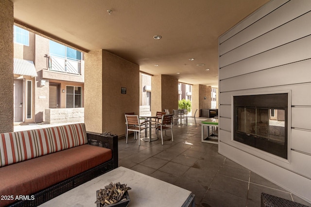 view of patio / terrace with an outdoor living space