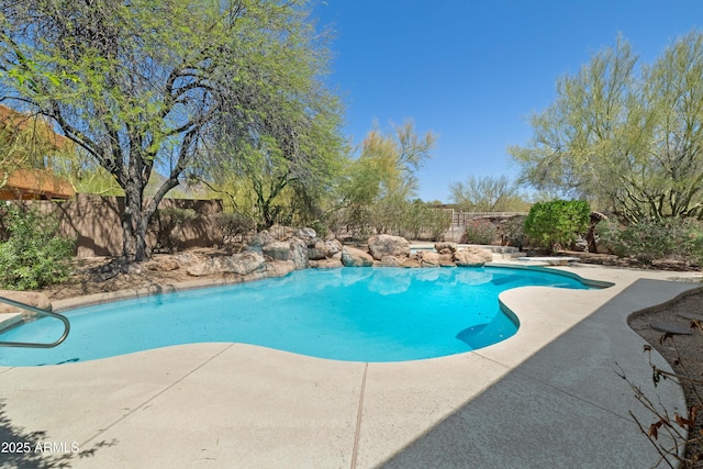 33519 N 62nd St, Cave Creek, AZ 85331 - view of pool featuring a patio area, a fenced backyard, and a fenced in pool