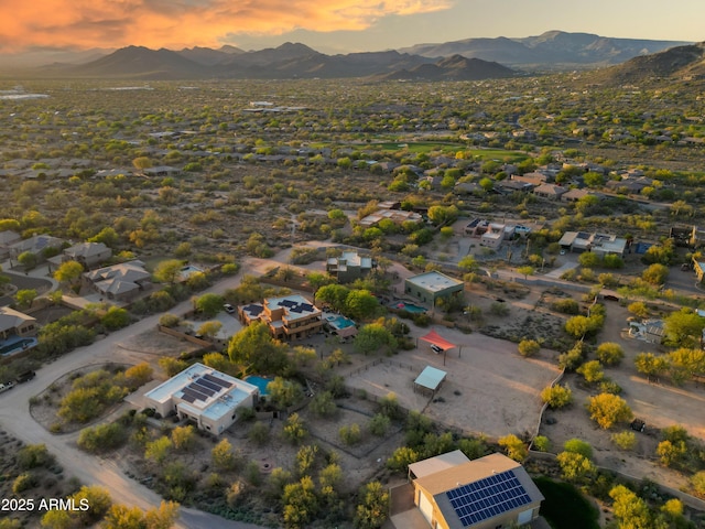 33519 N 62nd St, Cave Creek, AZ 85331 - aerial view at dusk featuring a mountain view