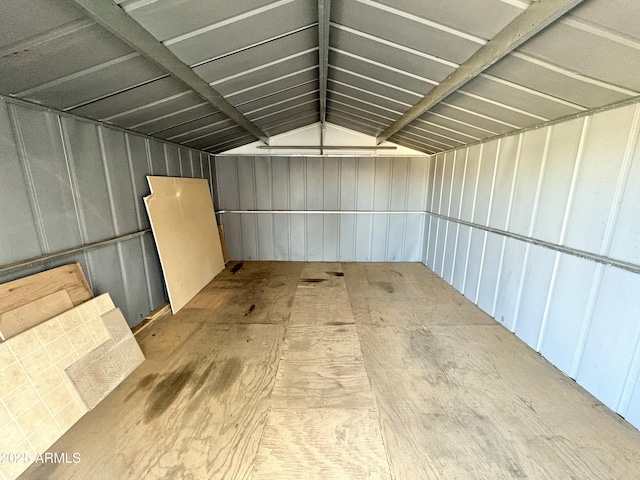 view of storage room