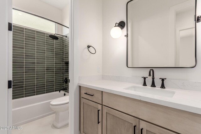1645 E Minton St, Mesa, AZ 85203 - bathroom with toilet, shower / tub combination, and vanity