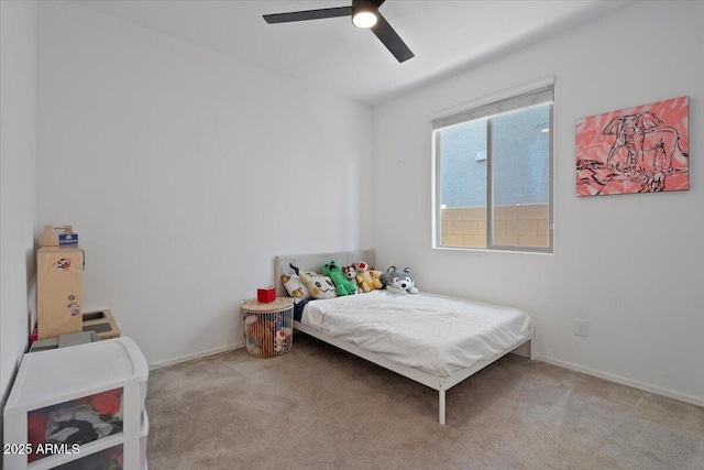 6313 N 68th Dr, Glendale, AZ 85303 - bedroom with carpet flooring, a ceiling fan, and baseboards