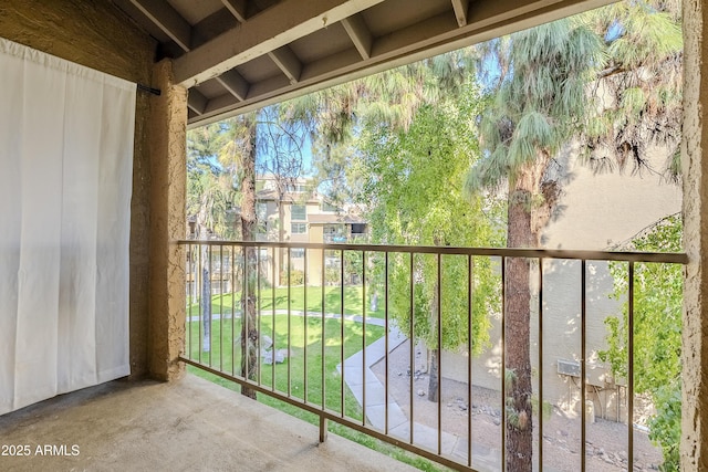 view of balcony