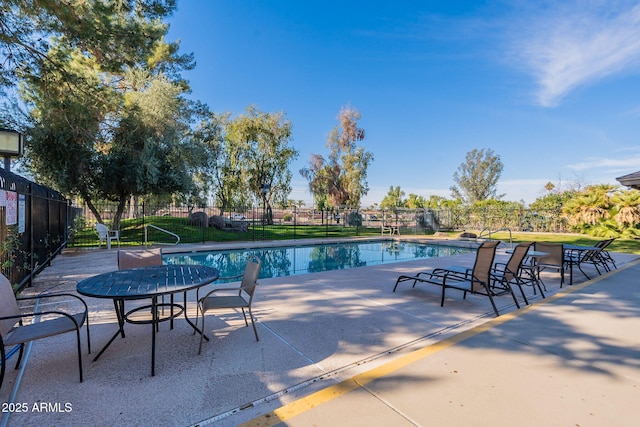 view of pool with a patio