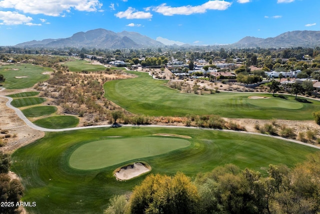 view of property's community with a mountain view