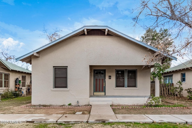 bungalow featuring a porch