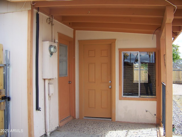 view of entrance to property