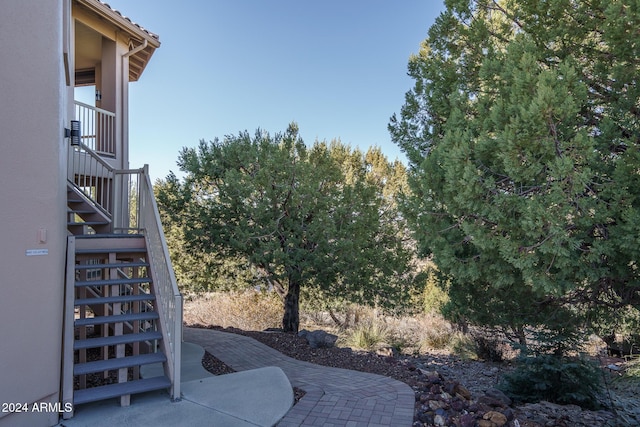 view of yard with a patio