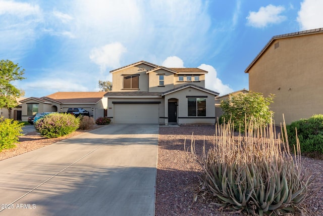 1647 W Gold Mine Way, San Tan Valley, AZ 85144 - traditional-style house featuring stucco siding, concrete driveway, and a garage