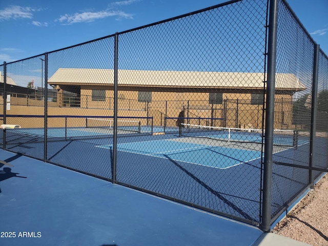 view of tennis court