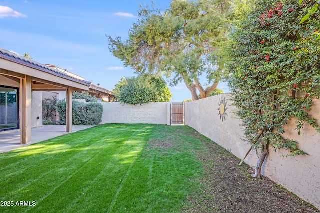 4525 N 66th St Unit 95, Scottsdale, AZ 85251 - view of yard featuring a gate and a patio