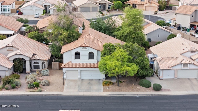 birds eye view of property featuring a residential view