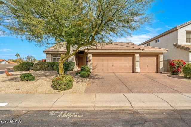 view of front of house featuring a garage