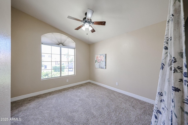 3897 E Douglas Loop, Gilbert, AZ 85234 - carpeted empty room with a ceiling fan and lofted ceiling