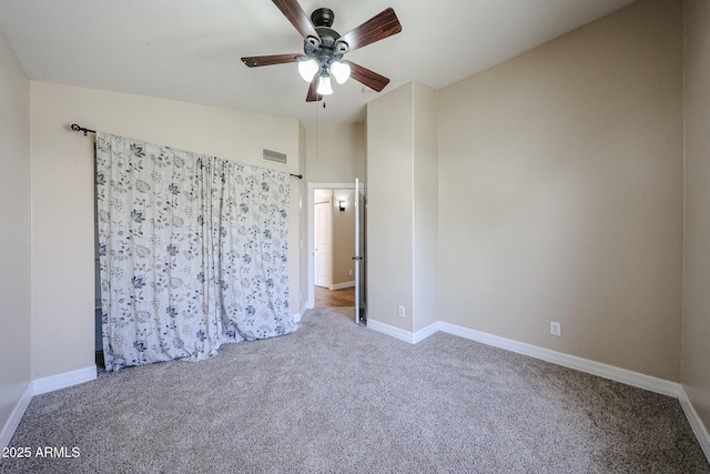 3897 E Douglas Loop, Gilbert, AZ 85234 - unfurnished bedroom with carpet floors, vaulted ceiling, and a ceiling fan