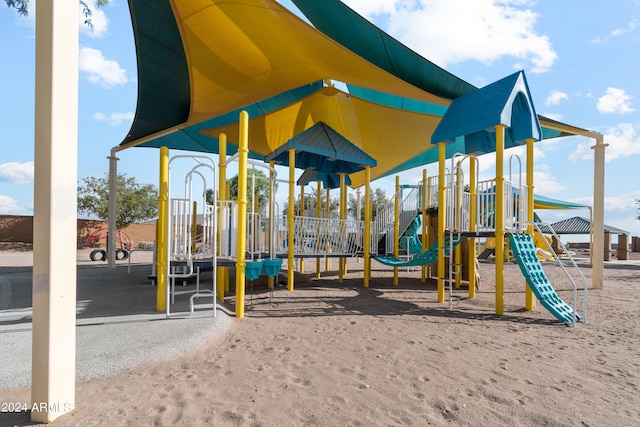 view of jungle gym