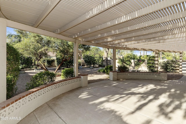 10609 E Cedar Waxwing Dr, Sun Lakes, AZ 85248 - view of patio with a pergola and fence