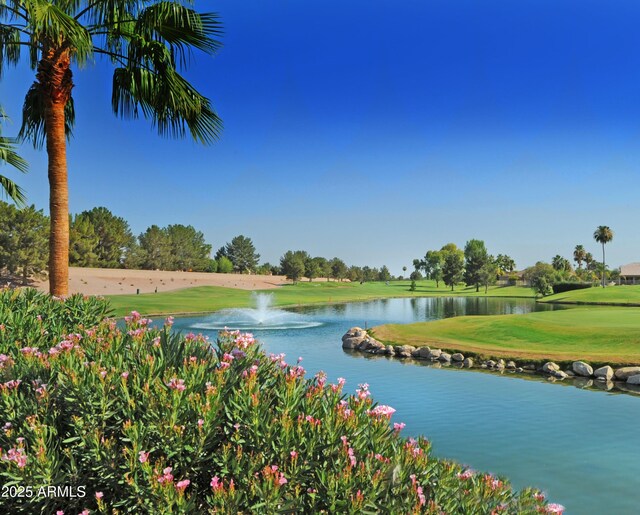 10609 E Cedar Waxwing Dr, Sun Lakes, AZ 85248 - view of water feature featuring golf course view