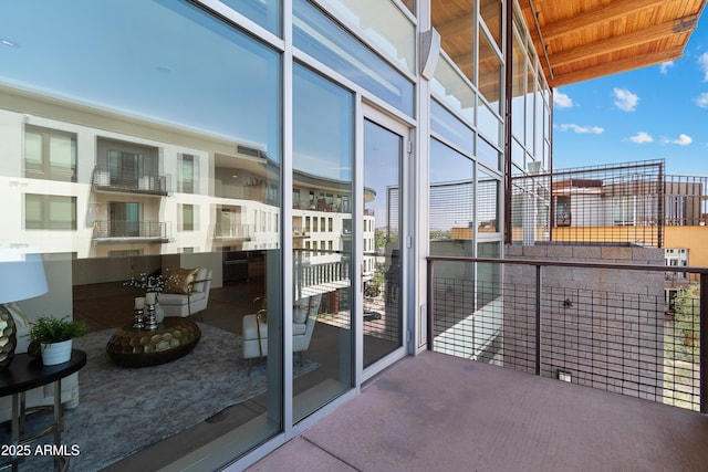view of balcony