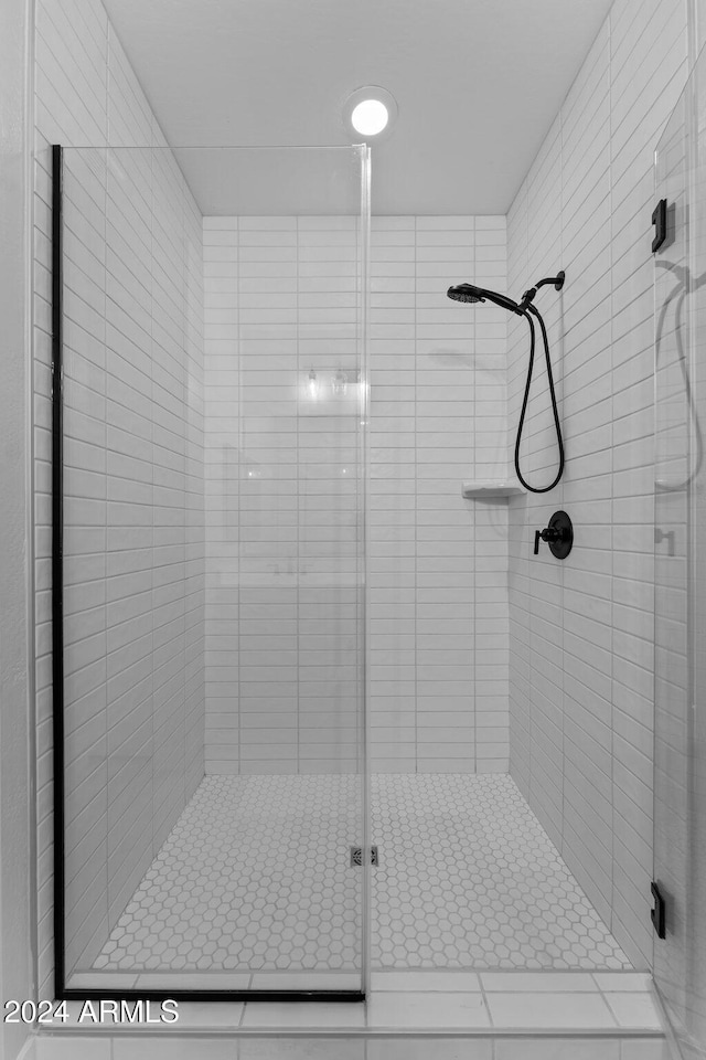 bathroom with walk in shower