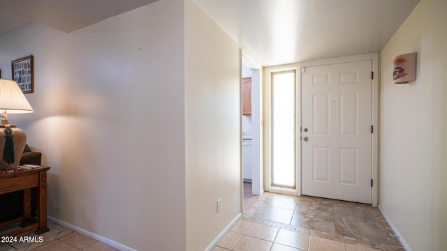 view of tiled entrance foyer