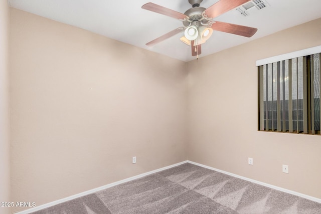 3719 W Carson Rd, Phoenix, AZ 85041 - carpeted spare room featuring baseboards and ceiling fan