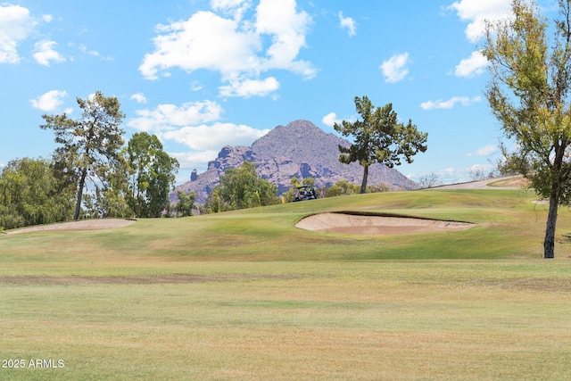 3201 E Colter St, Phoenix, AZ 85018 - surrounding community featuring golf course view, a mountain view, and a lawn
