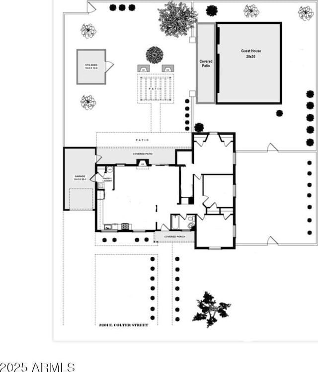 3201 E Colter St, Phoenix, AZ 85018 - view of property floor plan