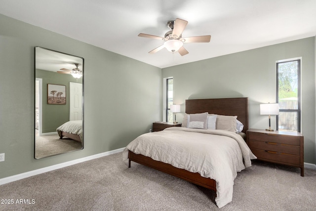 6417 E Kings Ave, Scottsdale, AZ 85254 - bedroom with carpet and a ceiling fan