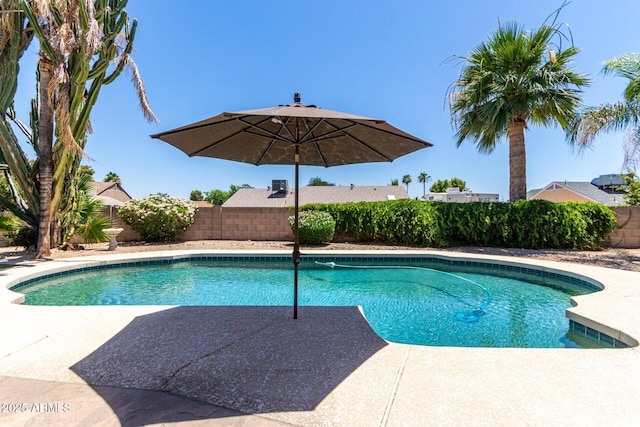 6417 E Kings Ave, Scottsdale, AZ 85254 - view of pool with a fenced backyard and a patio