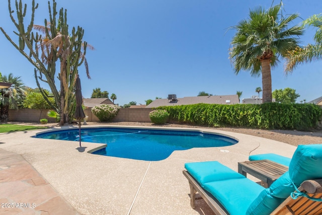 6417 E Kings Ave, Scottsdale, AZ 85254 - view of pool with a patio and a fenced backyard