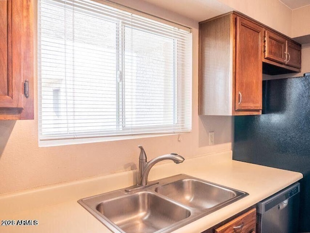 7474 E Earll Dr Unit 311, Scottsdale, AZ 85251 - kitchen with a sink, dishwasher, plenty of natural light, and light countertops