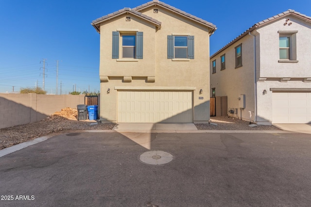 view of front of house featuring a garage