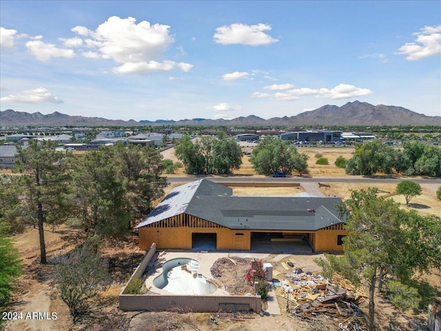 18526 E Cloud Rd, Queen Creek, AZ 85142 - drone / aerial view featuring a mountain view