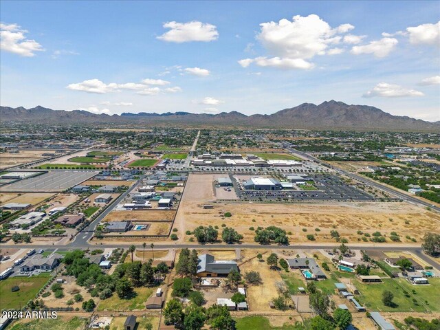 bird's eye view featuring a mountain view