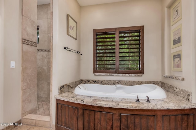 21615 E Pegasus Pkwy, Queen Creek, AZ 85142 - full bath with a bath and a tile shower