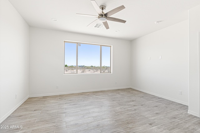 37478 W Hayes St, Tonopah, AZ 85354 - spare room with a ceiling fan and light wood-type flooring