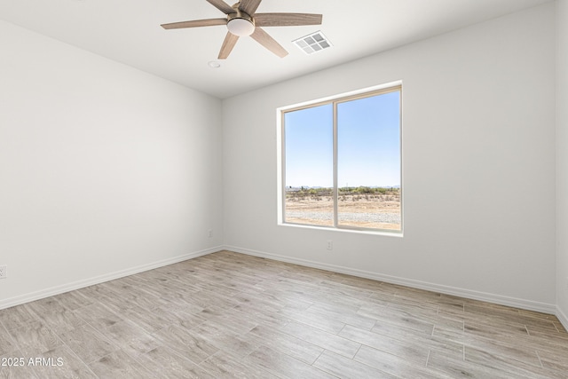 37478 W Hayes St, Tonopah, AZ 85354 - spare room featuring a ceiling fan and light wood-style flooring