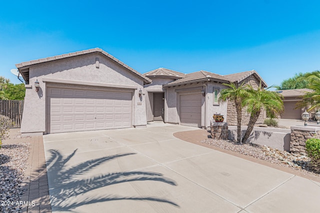 ranch-style house with a garage