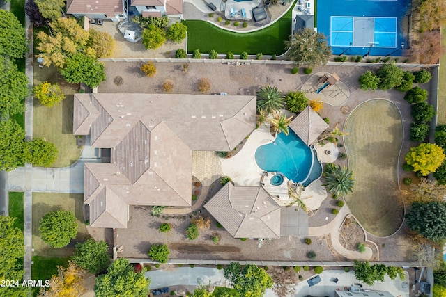 birds eye view of property