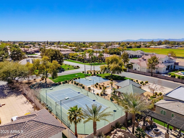 bird's eye view featuring a residential view