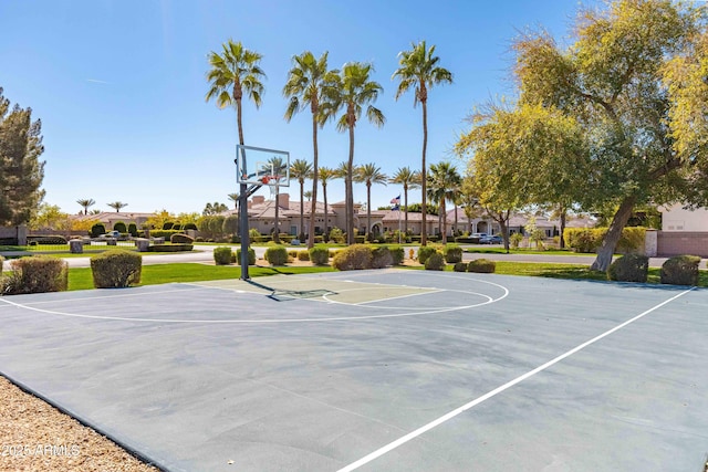 view of sport court with community basketball court