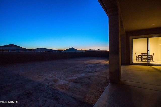 exterior space with a patio area